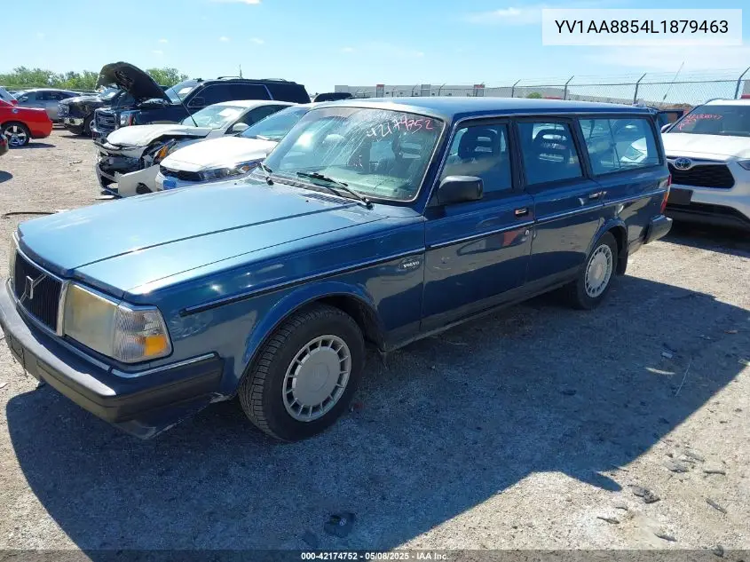 1990 Volvo 240 Dl VIN: YV1AA8854L1879463 Lot: 42174752