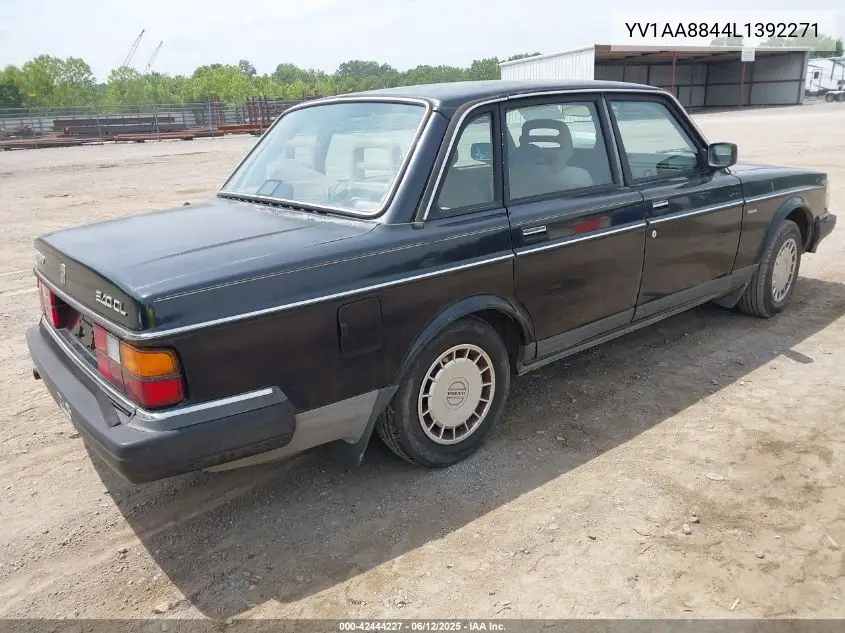 1990 Volvo 240 Dl VIN: YV1AA8844L1392271 Lot: 42444227