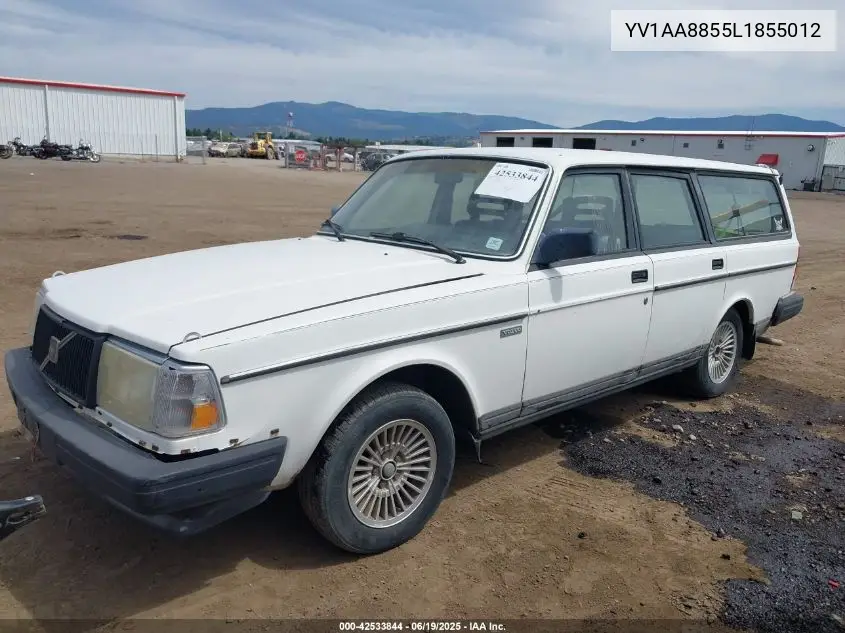 1990 Volvo 240 Dl VIN: YV1AA8855L1855012 Lot: 42533844