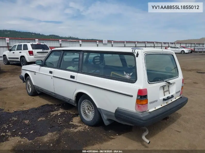 1990 Volvo 240 Dl VIN: YV1AA8855L1855012 Lot: 42533844