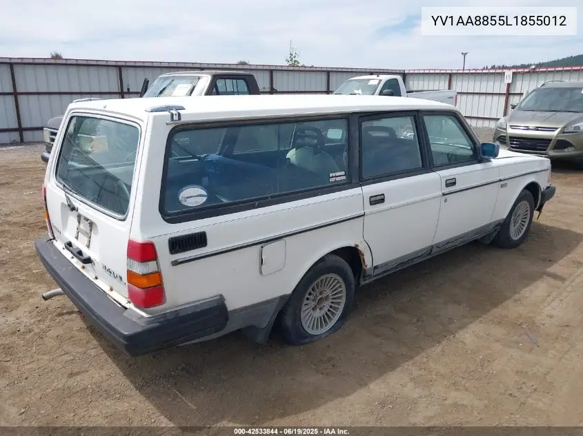 1990 Volvo 240 Dl VIN: YV1AA8855L1855012 Lot: 42533844