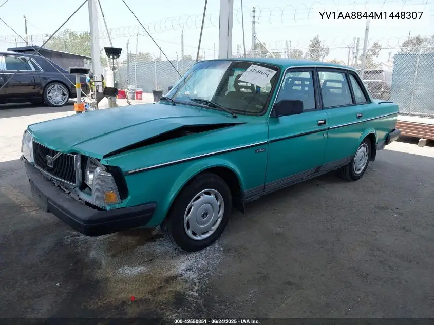 1991 Volvo 240 VIN: YV1AA8844M1448307 Lot: 42550851
