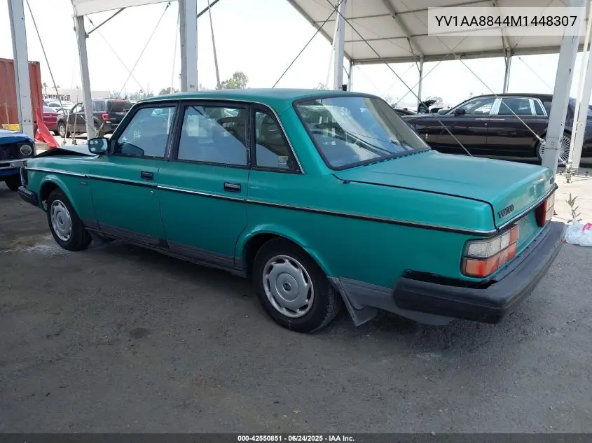 1991 Volvo 240 VIN: YV1AA8844M1448307 Lot: 42550851