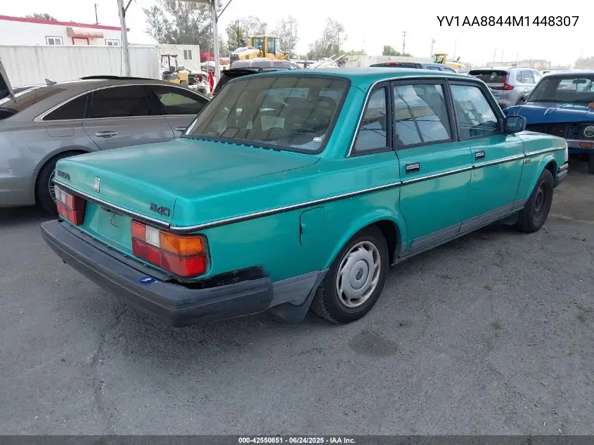 1991 Volvo 240 VIN: YV1AA8844M1448307 Lot: 42550851