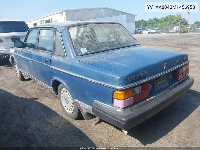 1991 Volvo 240 VIN: YV1AA8843M1456950 Lot: 42602731