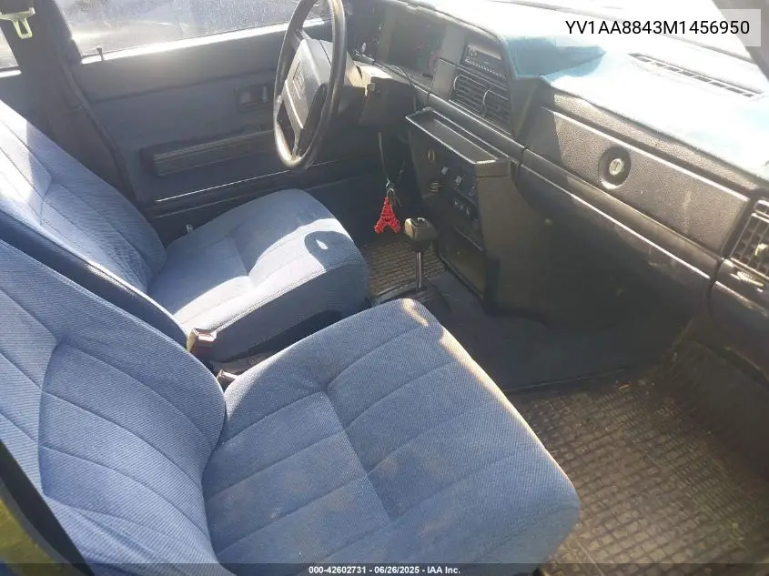 1991 Volvo 240 VIN: YV1AA8843M1456950 Lot: 42602731