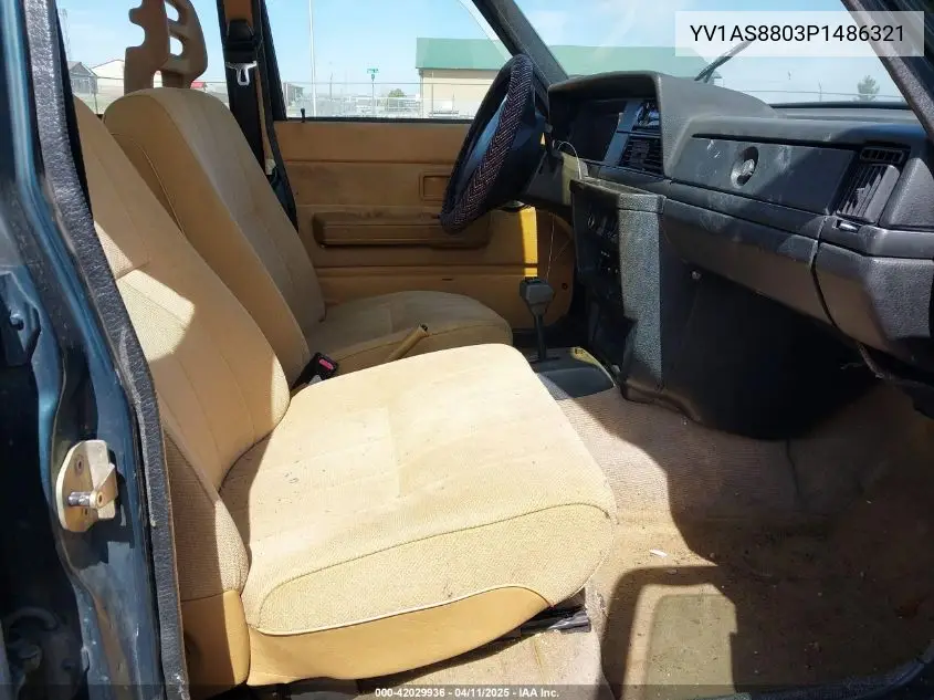 1993 Volvo 240 VIN: YV1AS8803P1486321 Lot: 42029936