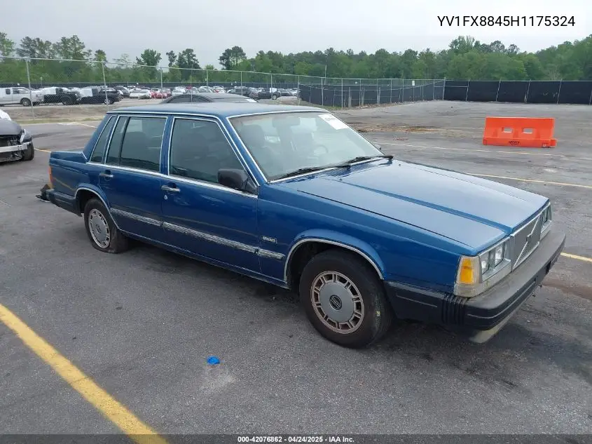 1987 Volvo 740 Gle VIN: YV1FX8845H1175324 Lot: 42076862