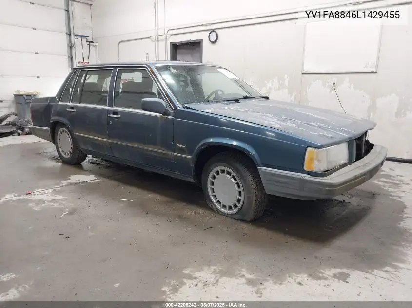 1990 Volvo 740 Gl VIN: YV1FA8846L1429455 Lot: 42208242