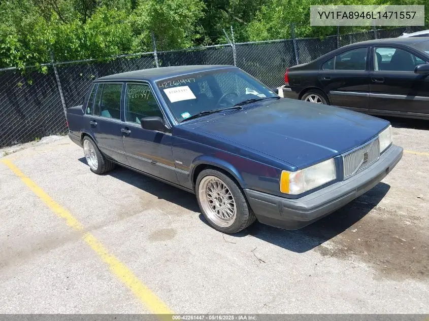 1990 Volvo 740 Gle VIN: YV1FA8946L1471557 Lot: 42261447