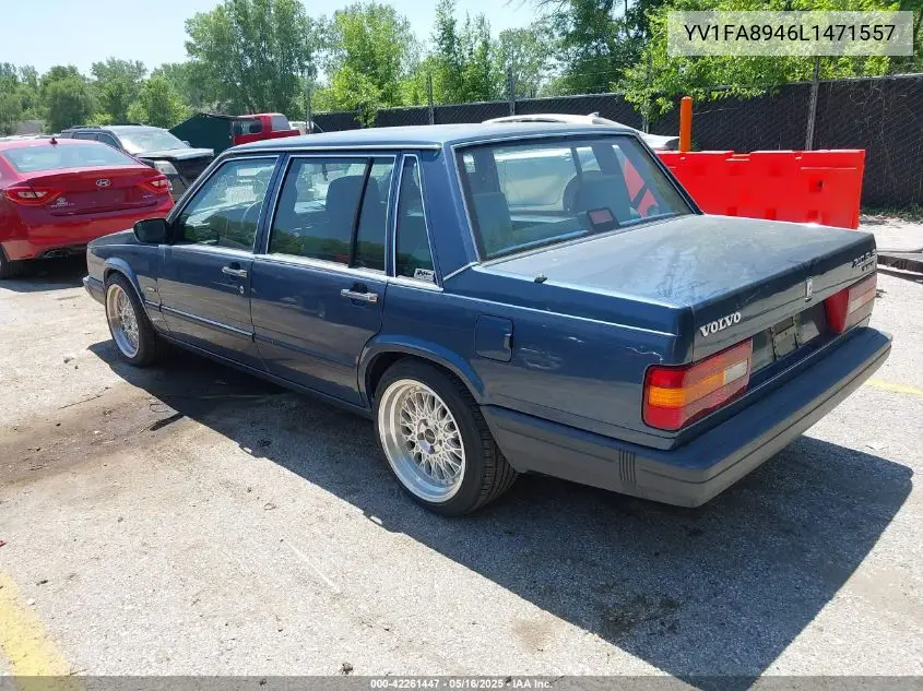1990 Volvo 740 Gle VIN: YV1FA8946L1471557 Lot: 42261447