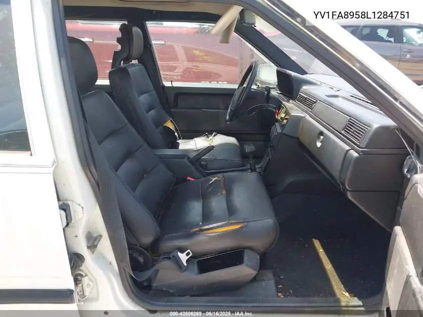 1990 Volvo 740 Gle VIN: YV1FA8958L1284751 Lot: 42506269
