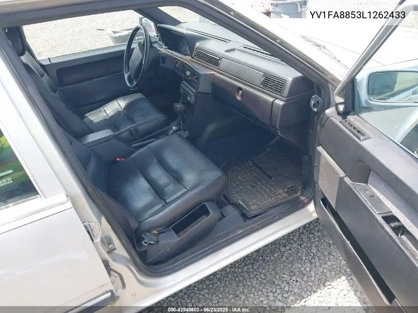 1990 Volvo 740 Gl VIN: YV1FA8853L1262433 Lot: 42548603