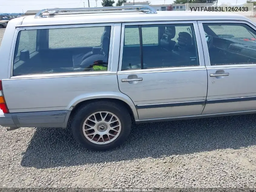 1990 Volvo 740 Gl VIN: YV1FA8853L1262433 Lot: 42548603