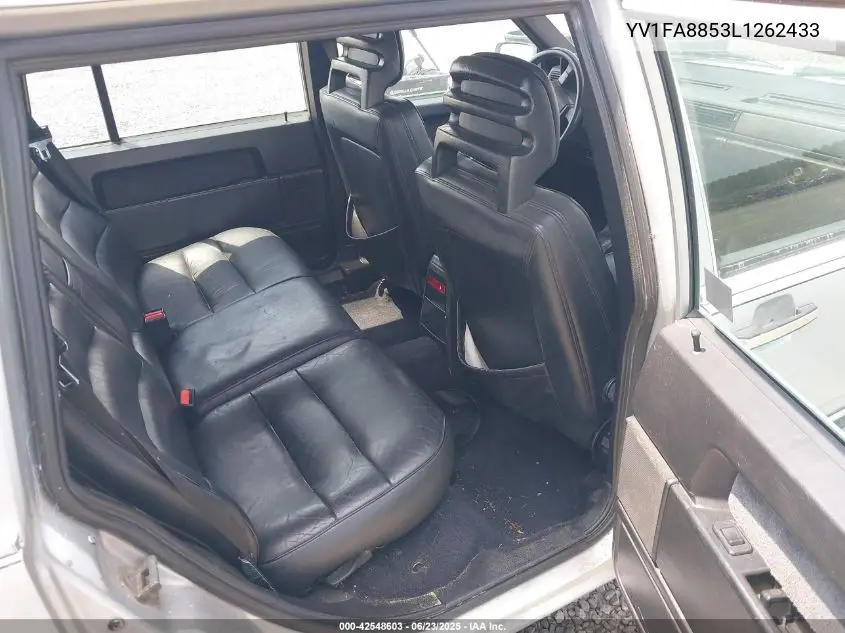 1990 Volvo 740 Gl VIN: YV1FA8853L1262433 Lot: 42548603