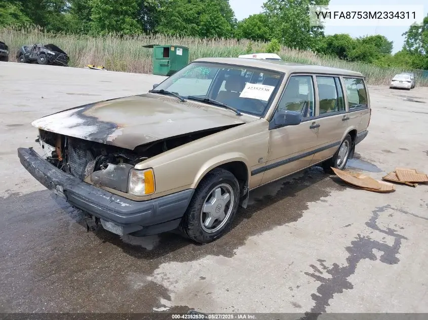 1991 Volvo 740 Se VIN: YV1FA8753M2334311 Lot: 42352530