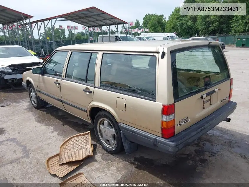 1991 Volvo 740 Se VIN: YV1FA8753M2334311 Lot: 42352530
