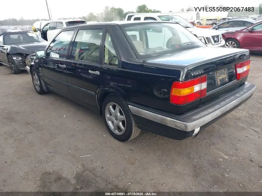 1993 Volvo 850 VIN: YV1LS5508P2067483 Lot: 42738951