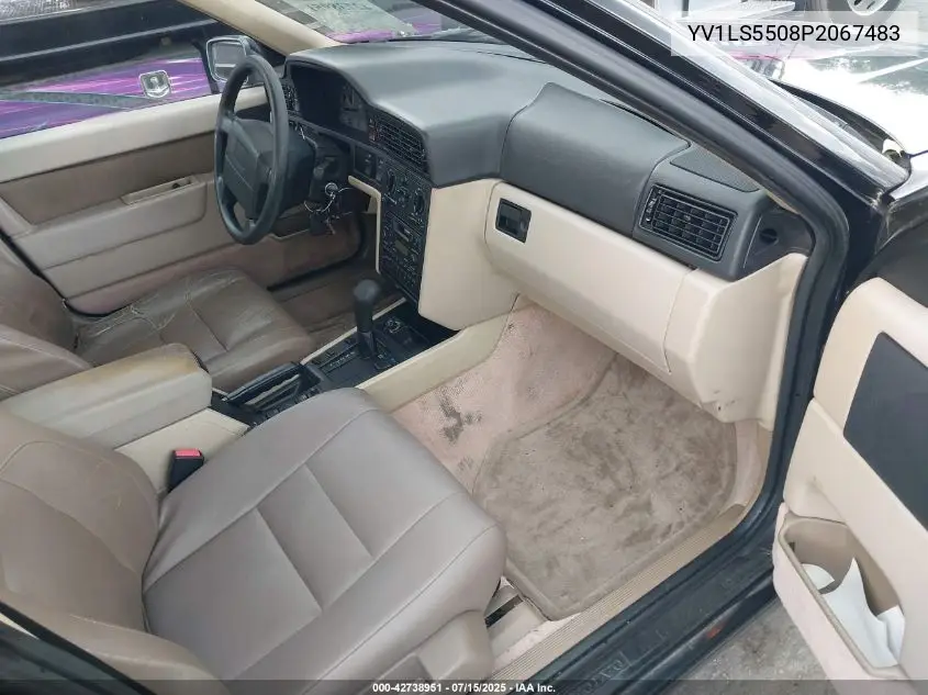 1993 Volvo 850 VIN: YV1LS5508P2067483 Lot: 42738951