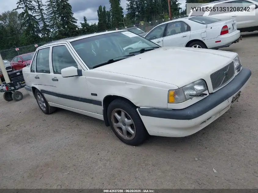 1995 Volvo 850 Glt VIN: YV1LS5513S1208242 Lot: 42537256