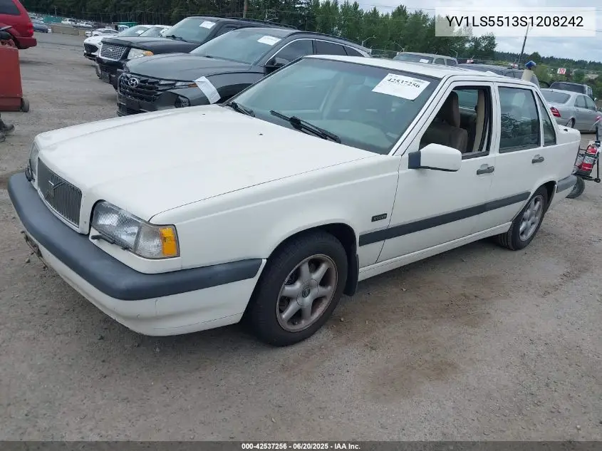 1995 Volvo 850 Glt VIN: YV1LS5513S1208242 Lot: 42537256
