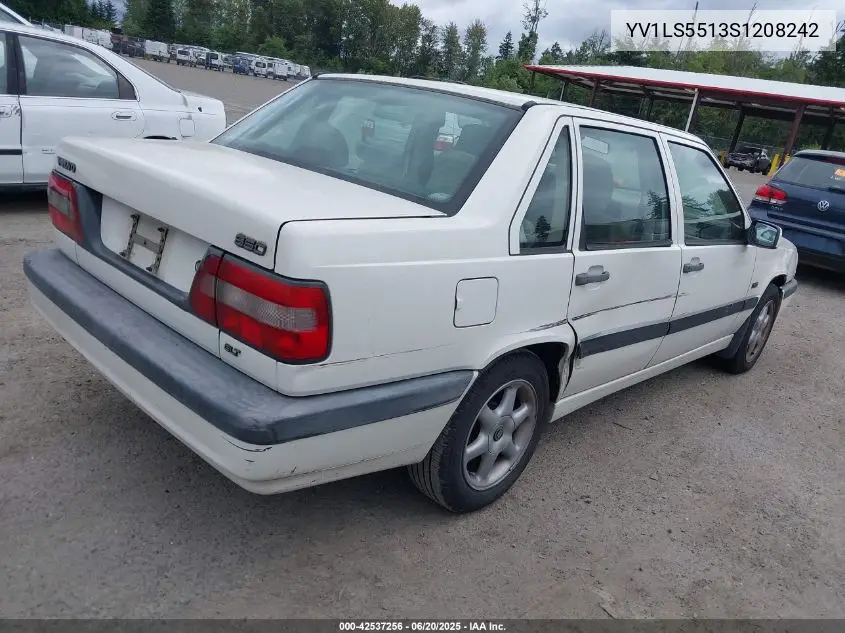 1995 Volvo 850 Glt VIN: YV1LS5513S1208242 Lot: 42537256