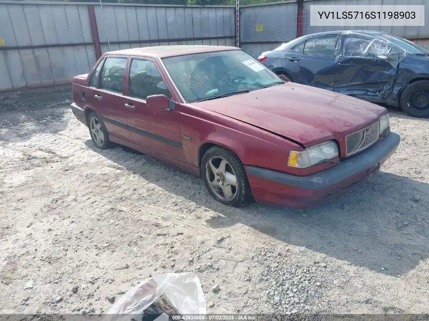 1995 Volvo 850 VIN: YV1LS5716S1198903 Lot: 42634804