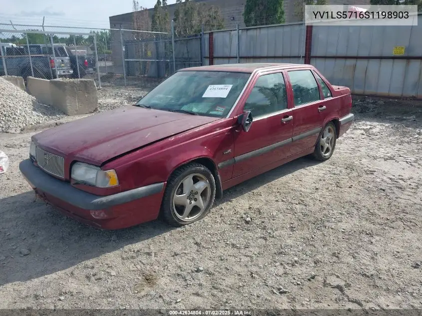 1995 Volvo 850 VIN: YV1LS5716S1198903 Lot: 42634804