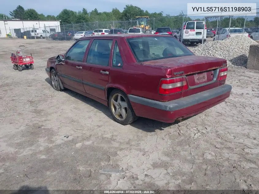 1995 Volvo 850 VIN: YV1LS5716S1198903 Lot: 42634804