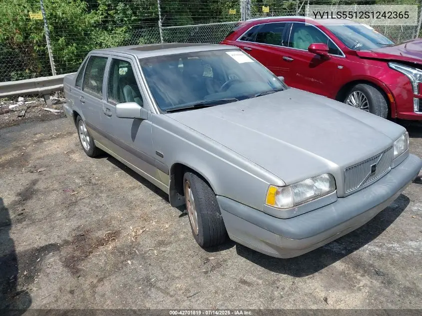 1995 Volvo 850 Glt VIN: YV1LS5512S1242365 Lot: 42701819