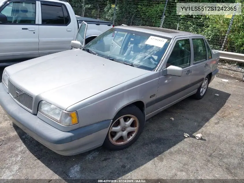 1995 Volvo 850 Glt VIN: YV1LS5512S1242365 Lot: 42701819