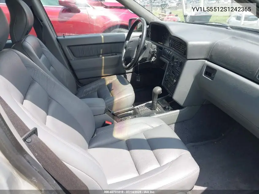 1995 Volvo 850 Glt VIN: YV1LS5512S1242365 Lot: 42701819