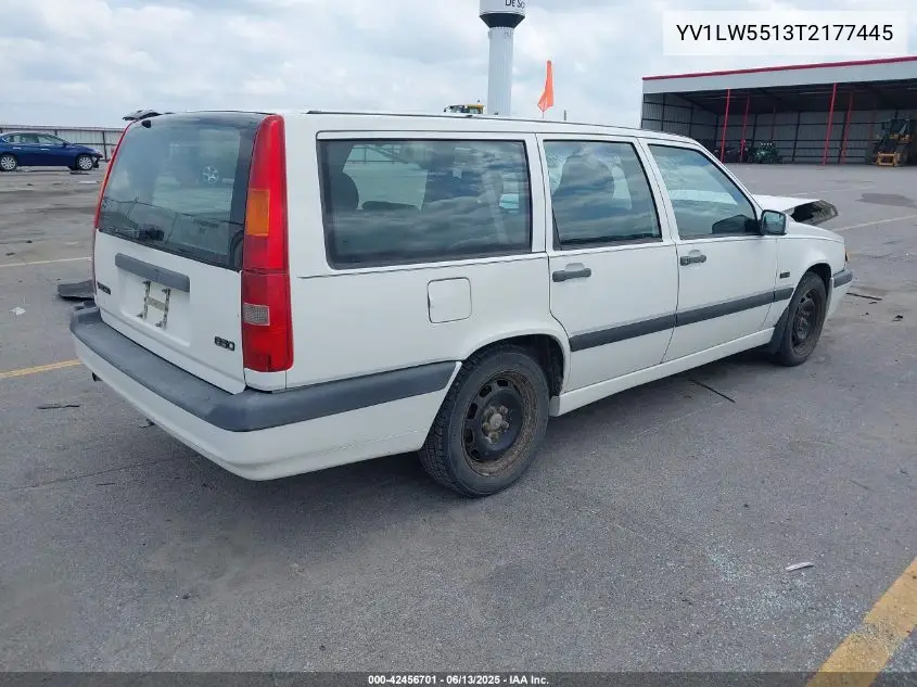 1996 Volvo 850 Glt VIN: YV1LW5513T2177445 Lot: 42456701