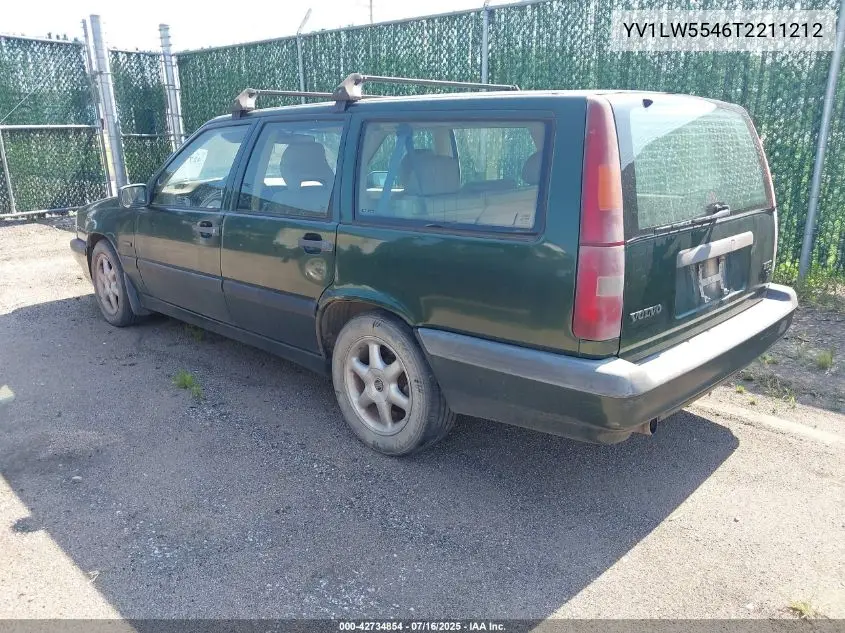 1996 Volvo 850 Glt VIN: YV1LW5546T2211212 Lot: 42734854