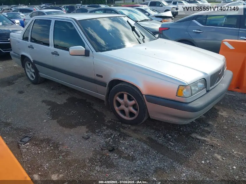 1997 Volvo 850 Gt VIN: YV1LS5551V1407149 Lot: 42692903