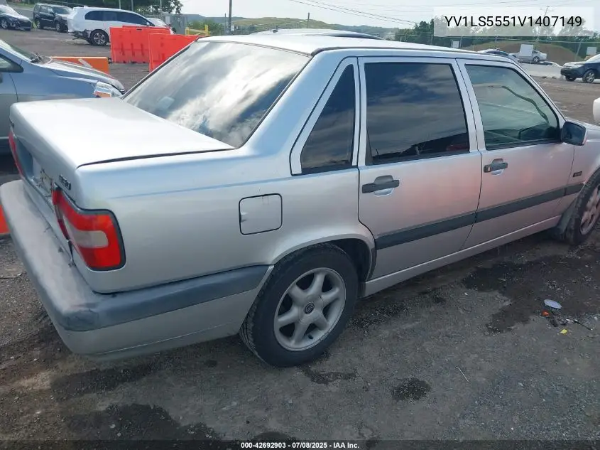1997 Volvo 850 Gt VIN: YV1LS5551V1407149 Lot: 42692903