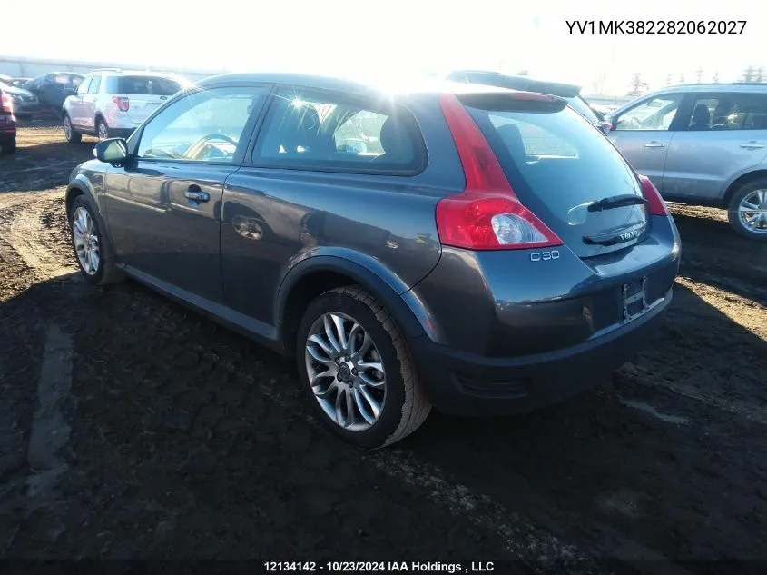 2008 Volvo C30 VIN: YV1MK382282062027 Lot: 12134142