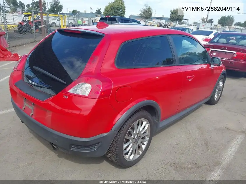 2008 Volvo C30 T5 R-Design/T5 Version 1.0/T5 Version 2.0 VIN: YV1MK672582049114 Lot: 42654023