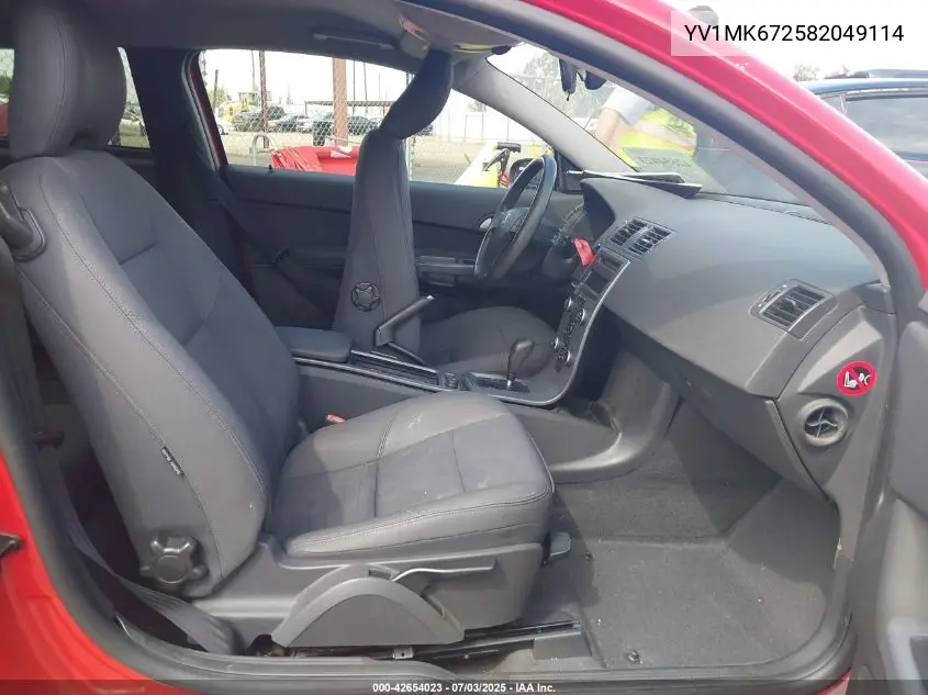 2008 Volvo C30 T5 R-Design/T5 Version 1.0/T5 Version 2.0 VIN: YV1MK672582049114 Lot: 42654023