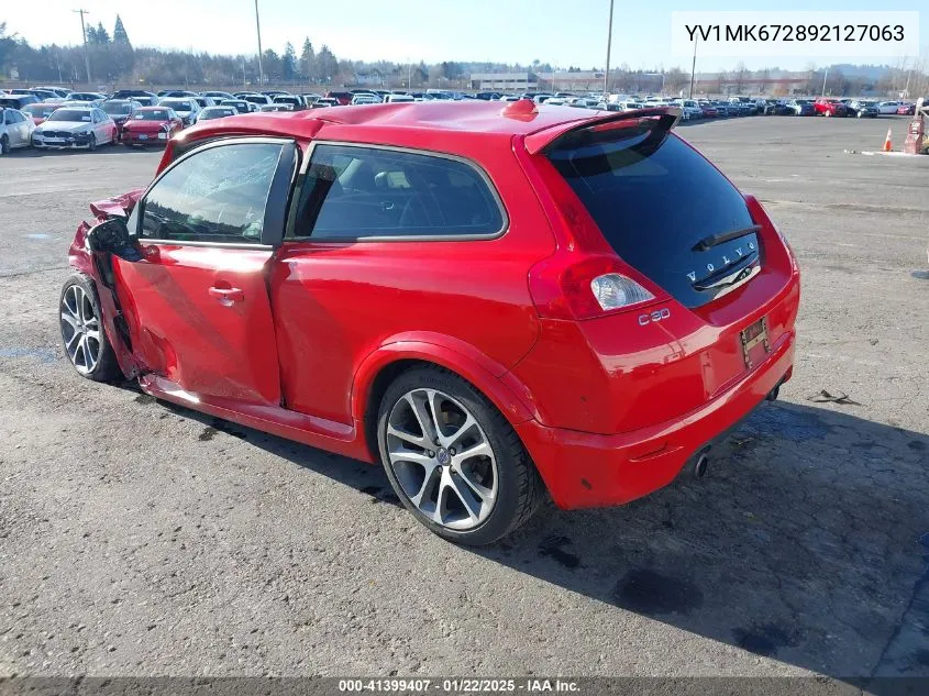 2009 Volvo C30 T5/T5 R-Design VIN: YV1MK672892127063 Lot: 41399407