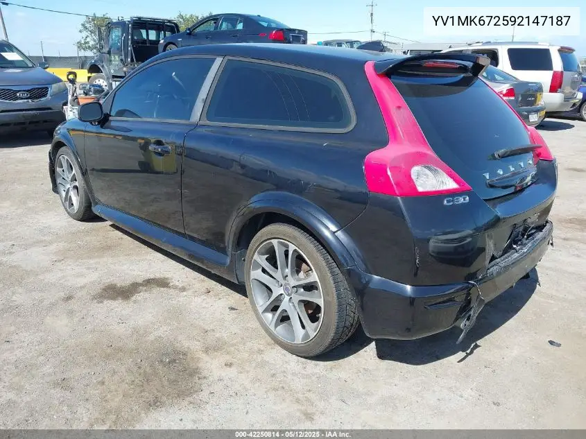 2009 Volvo C30 T5/T5 R-Design VIN: YV1MK672592147187 Lot: 42250814