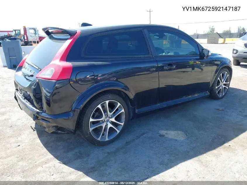 2009 Volvo C30 T5/T5 R-Design VIN: YV1MK672592147187 Lot: 42250814