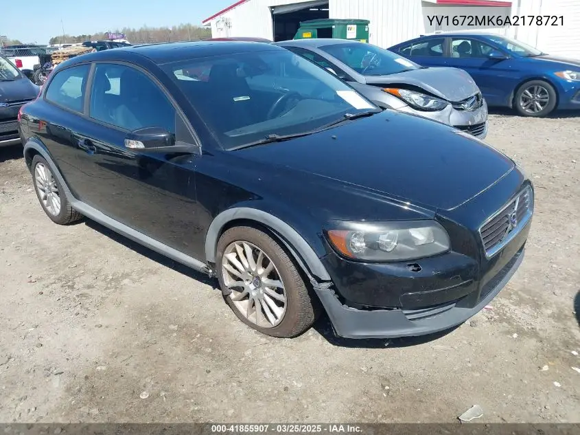 2010 Volvo C30 T5/T5 R-Design VIN: YV1672MK6A2178721 Lot: 41855907