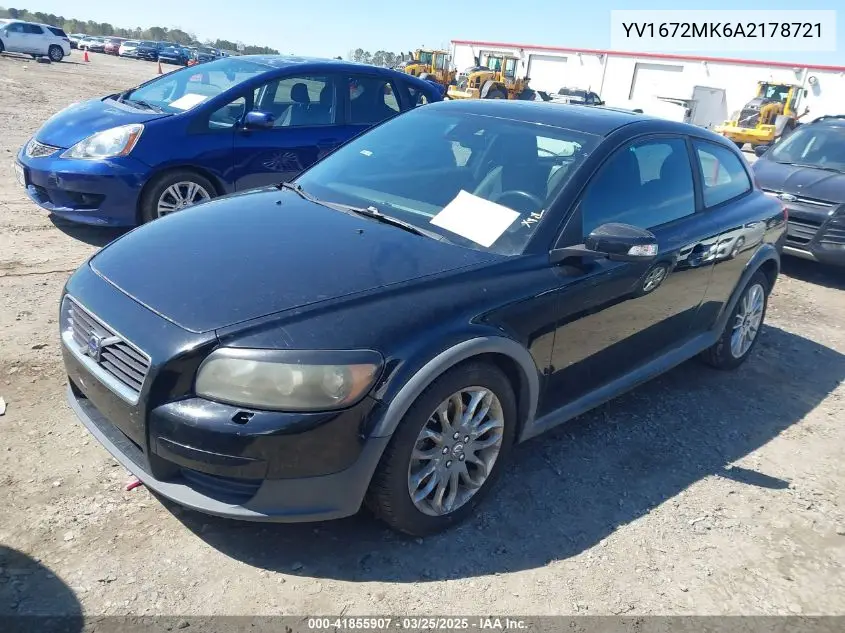 2010 Volvo C30 T5/T5 R-Design VIN: YV1672MK6A2178721 Lot: 41855907