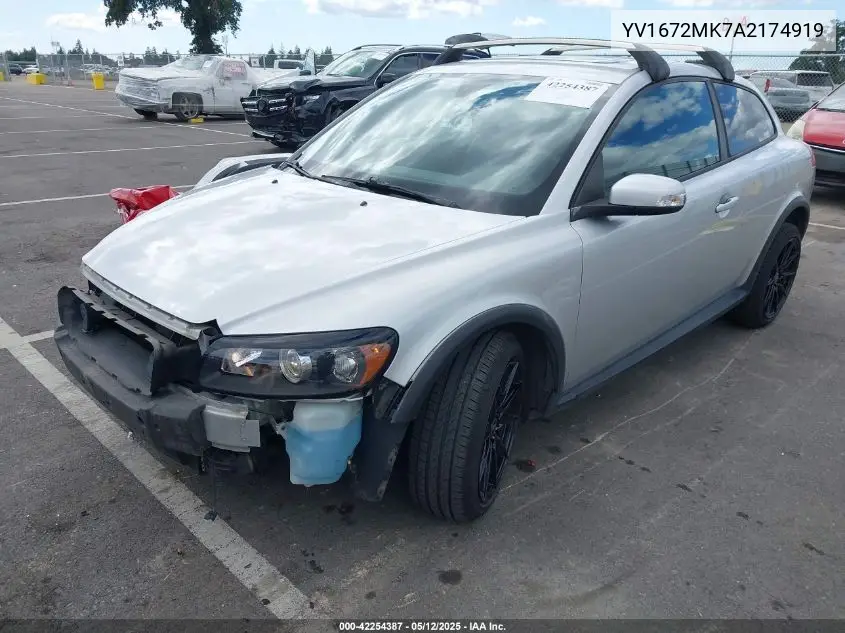2010 Volvo C30 T5/T5 R-Design VIN: YV1672MK7A2174919 Lot: 42254387