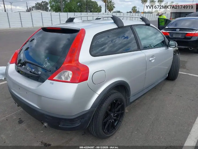 2010 Volvo C30 T5/T5 R-Design VIN: YV1672MK7A2174919 Lot: 42254387