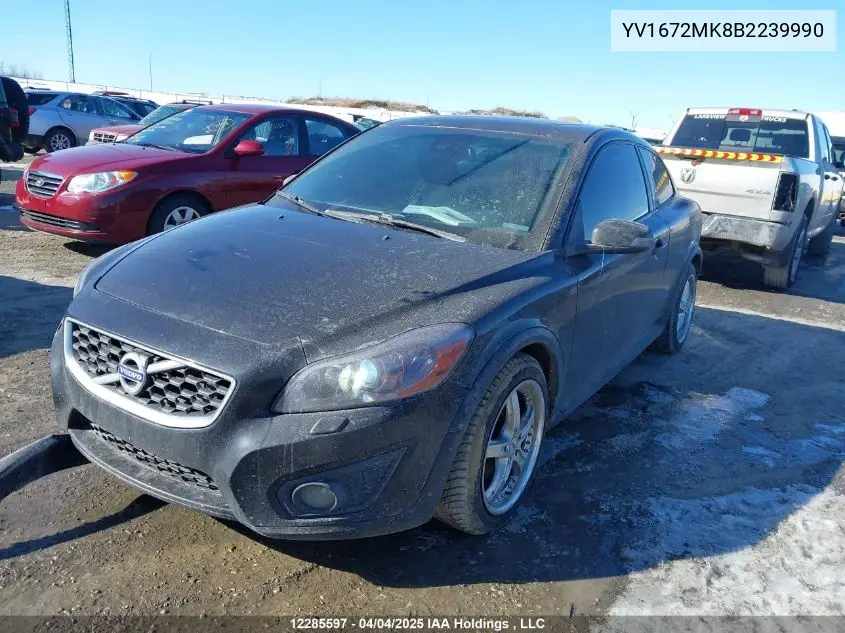 2011 Volvo C30 T5 VIN: YV1672MK8B2239990 Lot: 12285597