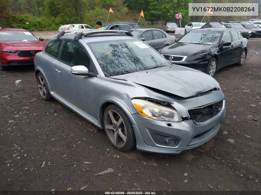 2011 Volvo C30 T5/T5 R-Design VIN: YV1672MK0B2208264 Lot: 42148286