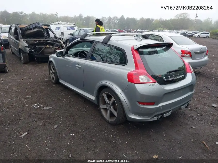 2011 Volvo C30 T5/T5 R-Design VIN: YV1672MK0B2208264 Lot: 42148286