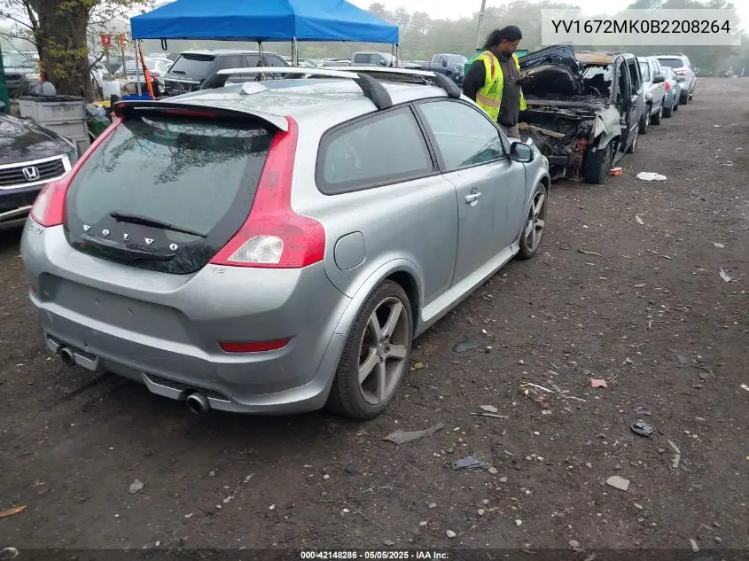2011 Volvo C30 T5/T5 R-Design VIN: YV1672MK0B2208264 Lot: 42148286